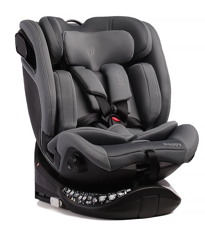 Автокресло Peppy Solo 0-36 I-Size 40-150 см Grey серый