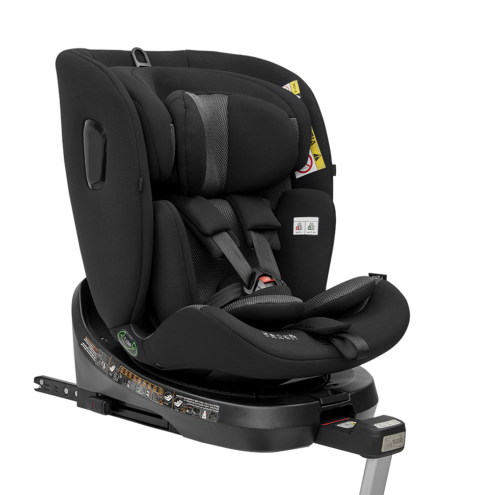 Автокресло Peppy UnoFix 0-36 I-Size 40-150 см Black черный