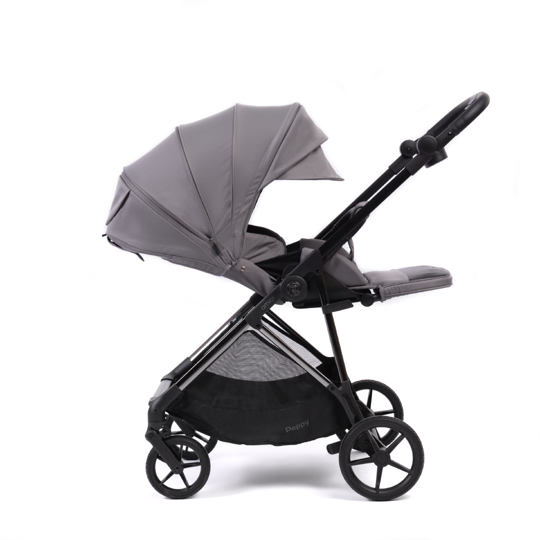 Прогулочная коляска Peppy Amici Grey серый, рама хром — изображение 3