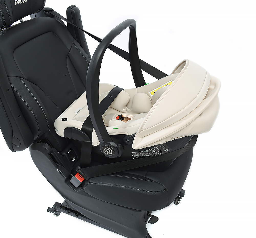 Автолюлька Peppy RIse (carbon) 40-87 см Beige (бежевый) — изображение 4