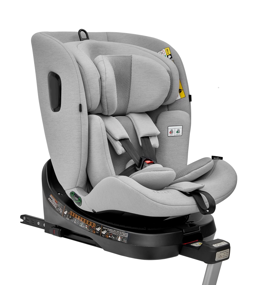 Автокресло Peppy UnoFix 0-36 I-Size 40-150 см Grey серый